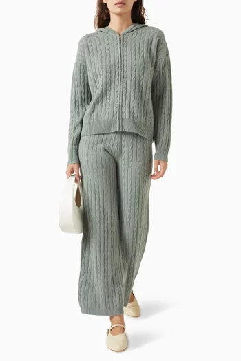 بنطال منسوج بغرزة الضفيرة