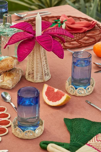 Large Palm Tree Candle Holder