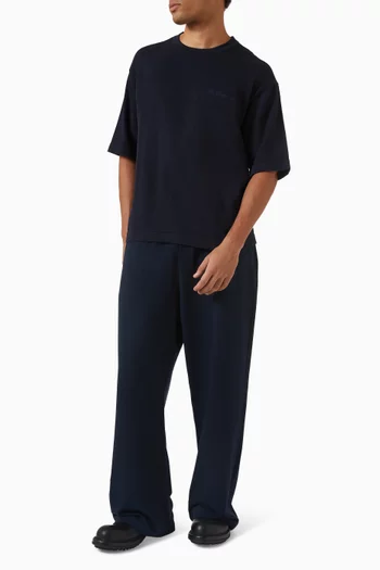 تي شيرت 404 مطرز بشعار الماركة قماش منسوج