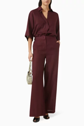 Wide-leg Pants in Linen