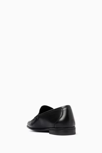 Gancini Ornament Moccasins in Leather