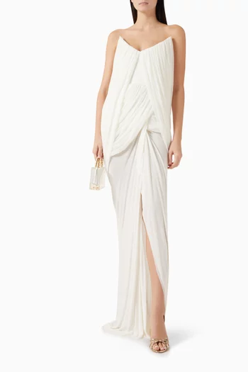Ashlyn Drape Gown in Jersey