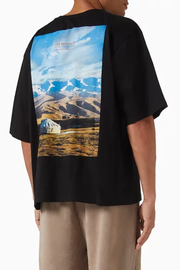 تي شيرت 012 بقصة فضفاضة قطن