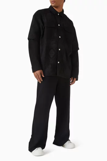 قميص 001 مزين بنقشة