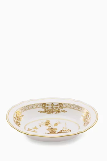 Oriente Italiano Oval Tray in Porcelain