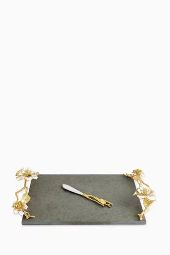 لوح تقديم الجبن جاردينيا بسكين