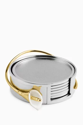 Calla Lily Coasters, Set of 6