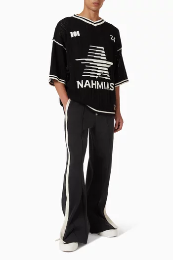 Knit Star Football Shirt in Cotton