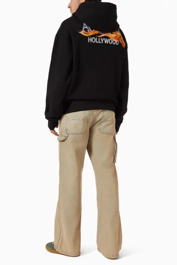 Hollywood Horse Hoodie in Cotton-fleece