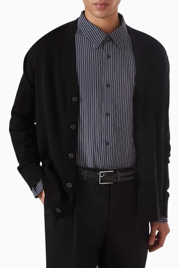 حزام وورمث مجدول بإبزيم جلد