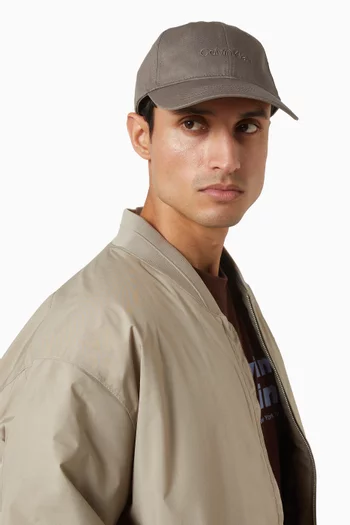 كاب بيسبول مطرز بشعار الماركة قطن