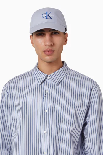 كاب بيسبول مطرز بحروف الماركة قطن