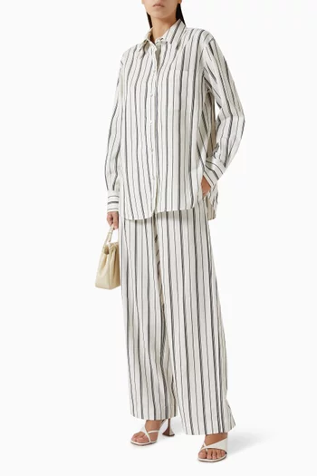 Resort Stripe Oversized Shirt
