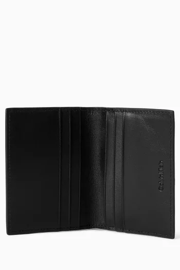 Card Case in Croc-embossed Leather