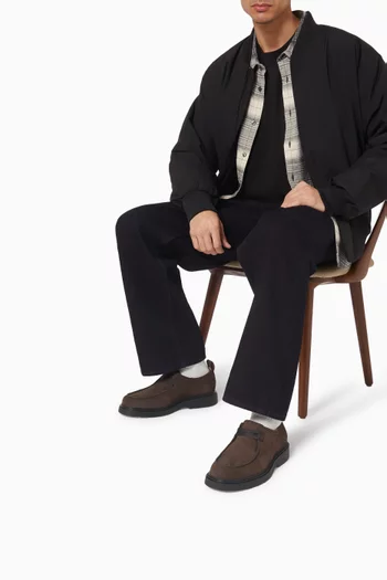 حذاء ديربي بنعل ببروز جلد نوبوك