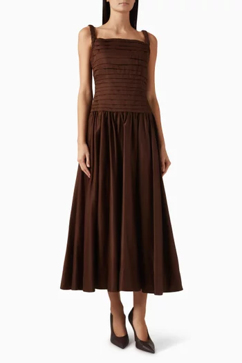 Star Midi Dress in Cotton