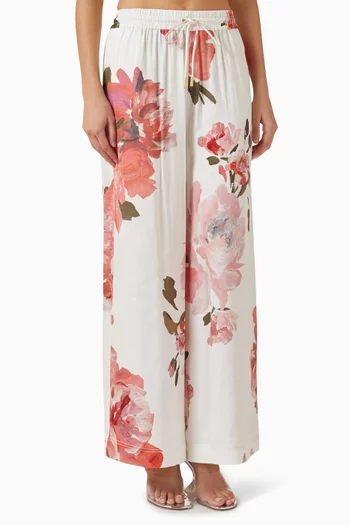 بنطال فاكيشن مزيج كتان