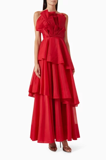 Selestia Ruffle Gown