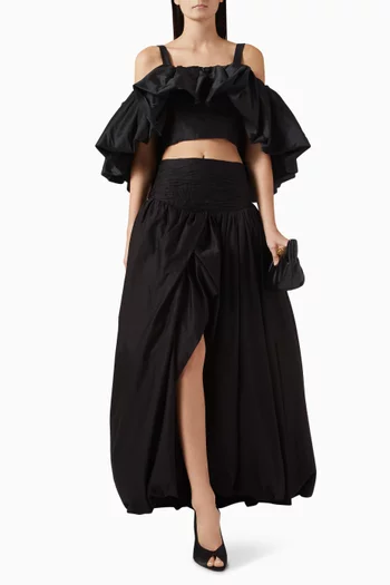 Romy Crop Top in Linen Blend