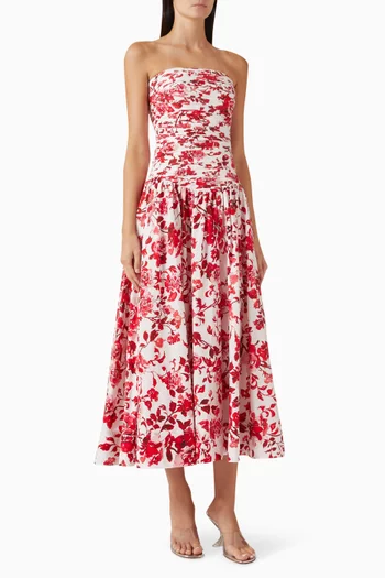 Marigold Midi Dress in Cotton