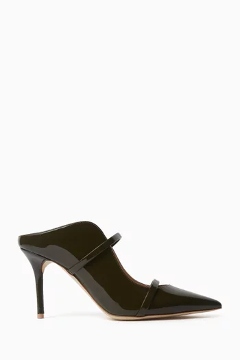 Maureen 85 Mules in Patent Nappa