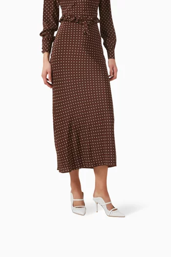 حذاء مورين مفتوح من الخلف بكعب 85 مم جلد نابا