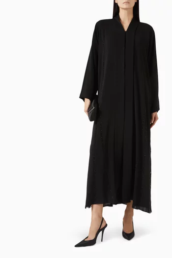 Lace & Bead Embellished Abaya