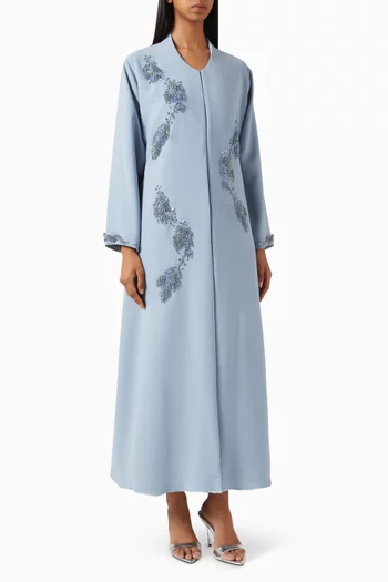 3D Beaded Embellished Abaya