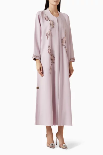 3D Beaded Embellished Abaya