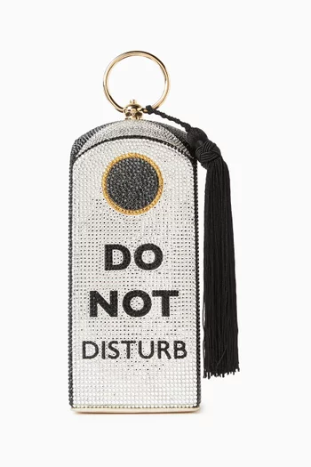Rectangle Dome Do Not Disturb Clutch Bag