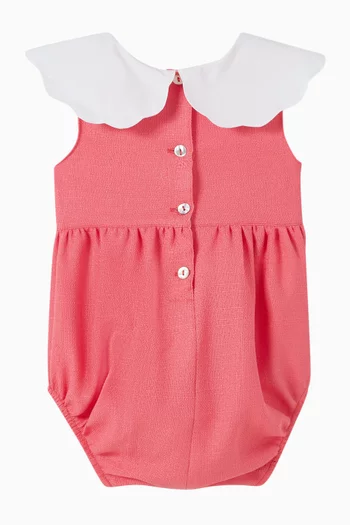 Bow-appliqué Romper