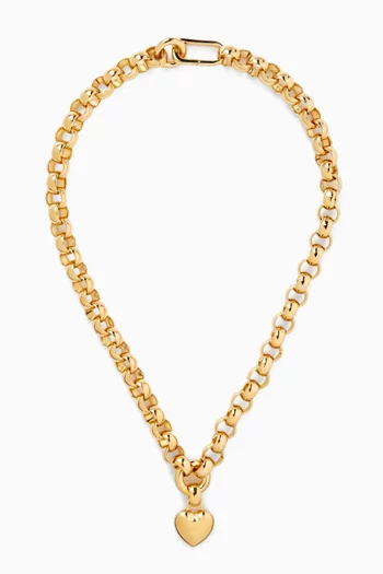Amorina Heart Necklace in 14kt Gold-plated Brass