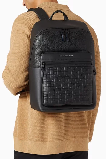 Modern Backpack in Faux Leather