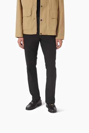 حذاء سهل الارتداء محفور جلد لامع