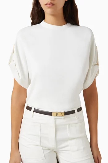 Extendable Hug belt in Leather