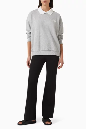 سويت شيرت باسكال بفتحة رقبة مستديرة قطن عضوي