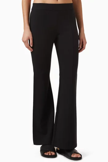 بنطال جويل بحافة واسعة مزيج لنزينغ وفيسكوز