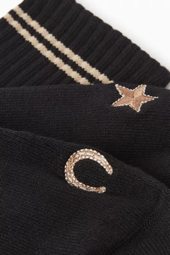 Celestia Grip Socks in Cotton Blend