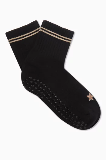 Celestia Grip Socks in Cotton Blend