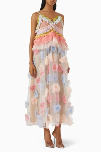 فستان سيرينيتي بكشكش