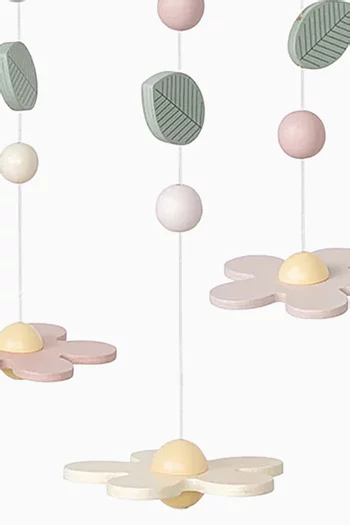 دلاية خشبية بتصميم زهور 