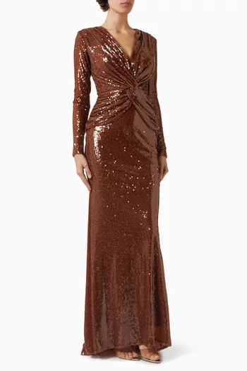 Sequin-embellished Gown