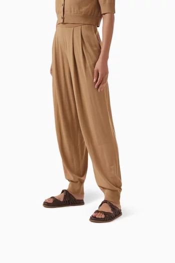 Woven Sandals in Leather