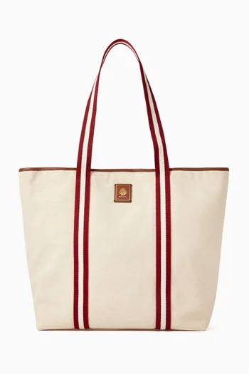 Ribbon Tote Bag in Canvas