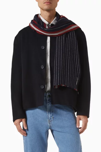 Stripe Scarf in Merino-wool