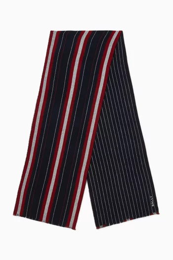 Stripe Scarf in Merino-wool