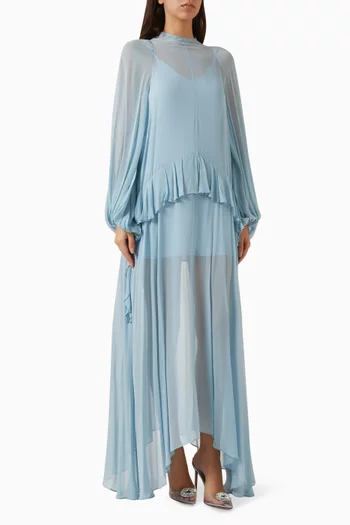 Terran Maxi Dress in Georgette Chiffon