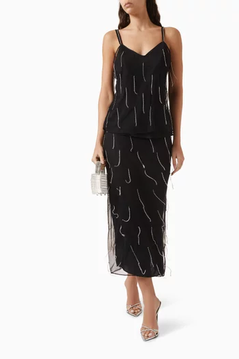 Brixton Fringe Cami Top in Viscose