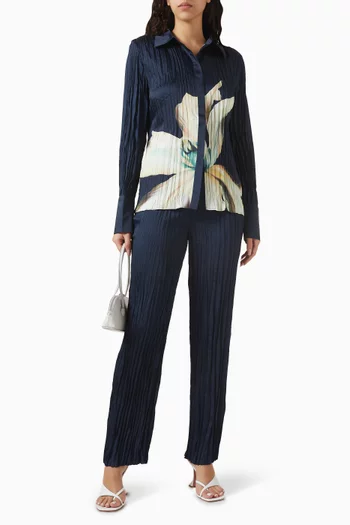 قميص ليليان مزين بنقشة