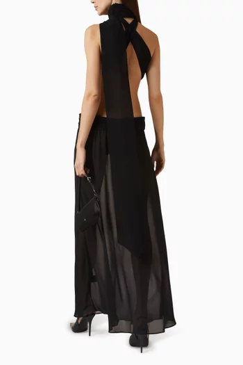 Marais  Low-back Dress in Chiffon